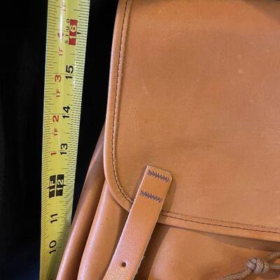 Beckmann Vintage Made in Norway Leather Backpack Bag
