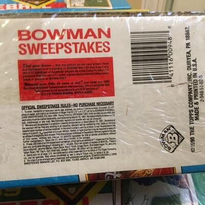 1990 BOWMAN Lot of 5 Complete Sets with 1989 Comeback Edition. Unopened Baseball Cards. LOT 48