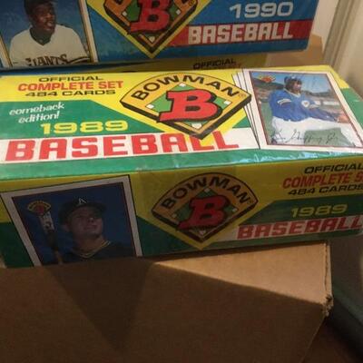 1990 BOWMAN Lot of 5 Complete Sets with 1989 Comeback Edition. Unopened Baseball Cards. LOT 48