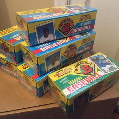 1990 BOWMAN Lot of 5 Complete Sets with 1989 Comeback Edition. Unopened Baseball Cards. LOT 48