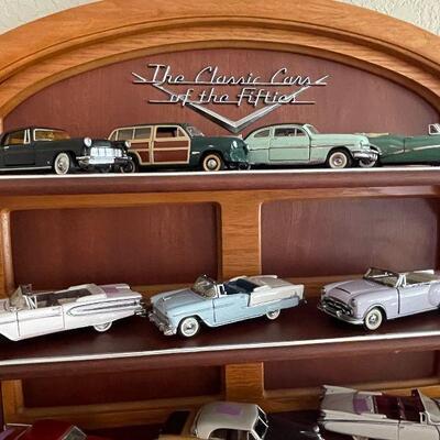 Franklin Mint 1950's Cars & Display