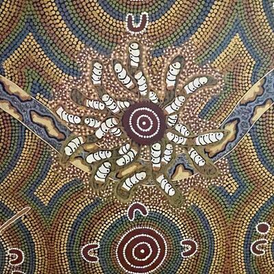 Josephine McDonald Aboriginal Artist Signed Oil on Canvas