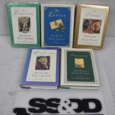 5 pc Hardcover Fiction Books by Richard Paul Evans: The Carousel -to- Timepiece