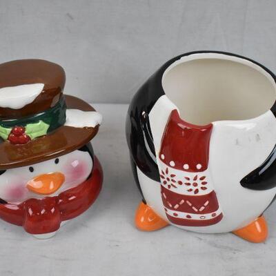 Christmas Jars: Penguin and Snowman