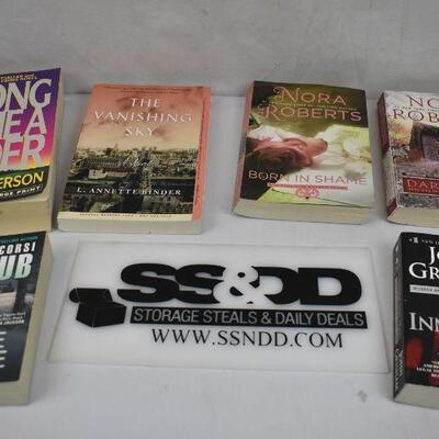 6 Fiction Books, Mystery/Fantasy, Along Came a Spider to Innocent Man