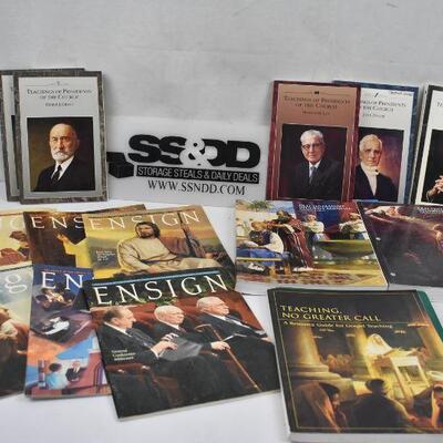 14 pc LDS Books, Teachings of Presidents, Ensign, Resource Guide, Student Manual