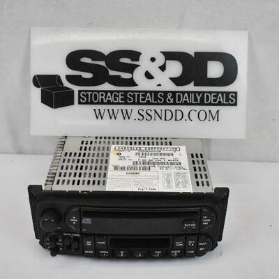 Chrysler Car Radio, Model No. P05064042AB, CD and Tape Player