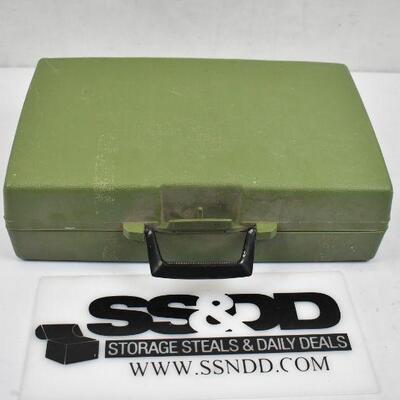 Black and Decker Sander in Green Carrying Case, Used, Works