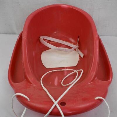Red Snow Sled, Toddler Size