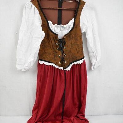 Red Riding Hood Costume, Measurements In Pics - Used, Good, needs some cleaning
