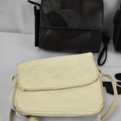 6 pc Faux Leather Small Handbags/Coin Purses