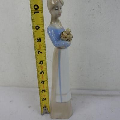 Ceramic Figurine, Woman Holding Container, 11