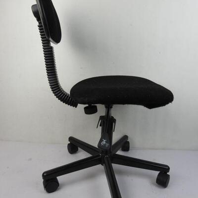 Office Chair, Black, No Arms, small 