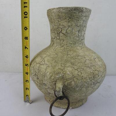 Decor/Vase Plaster? Pottery? Crackled Look, 11