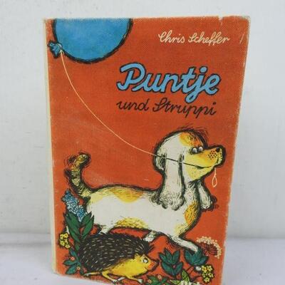 Hardcover Children's Book German Puntje und Struppi Chris Scheffer, Vintage 1966