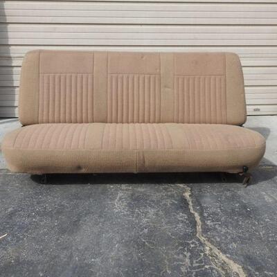 Brown Vehicle Bench Seat
