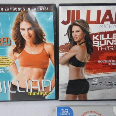 6 pc Workout DVDs: Jillian Michaels & Core Secrets