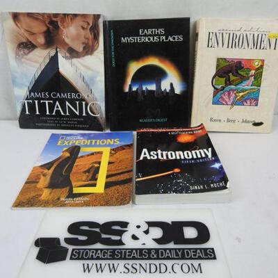 5 Non-Fiction Books: Astronomy -to- Titanic