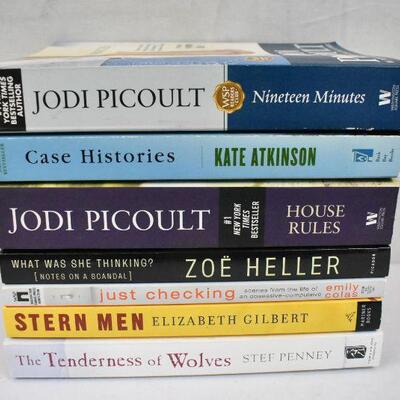 7 Paperback Fiction Books: Nineteen Minutes -to- Tenderness of WOlves