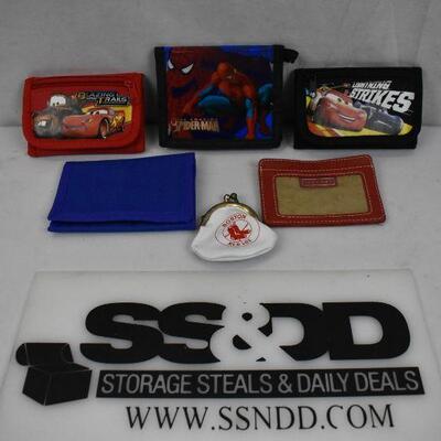 6 Small Wallets: Kids, Red Sox, etc