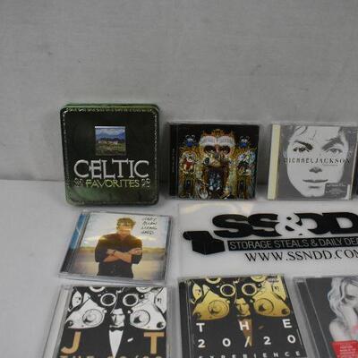 12 CDs, Celtic Favorites, Michael Jackson, JT, Imagine Dragons
