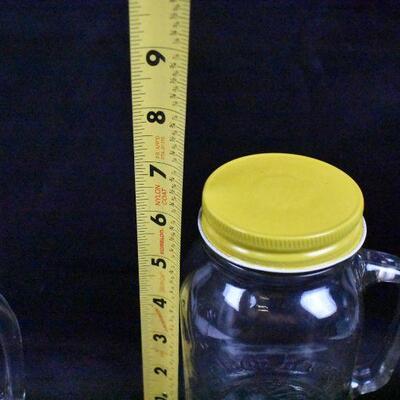 3 Golden Harvest Drinking Jar with Lids