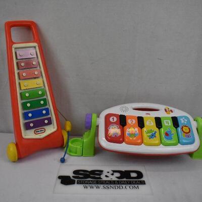 Kids Musical Toys, Little Tikes Xylophone and Fisher Price Piano 