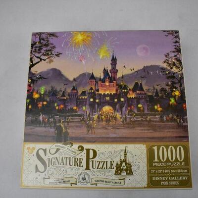 3 Puzzles, 1000 Pieces. By Grace, Guiding Light, Disney Parks *UNTESTED* 