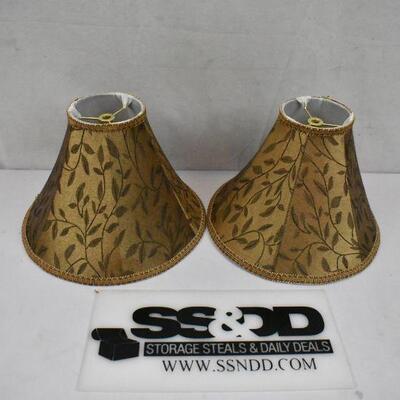 2 Brown Vine Lampshades for a Table Lamp 