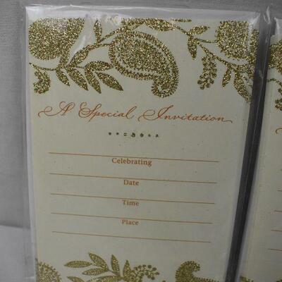 5 Packages of Invitations - New