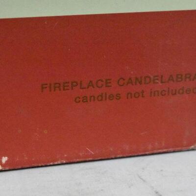 R&R Metallic Fireplace Candelabra - Brand New