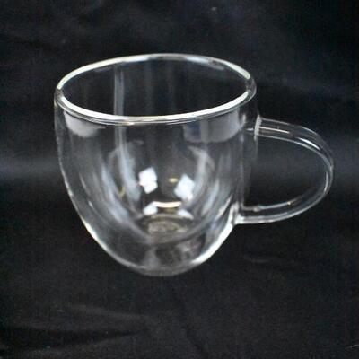 Clear Glass Double Walled Tea Cup