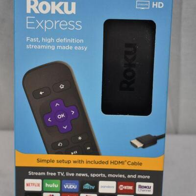 Roku Express with Cable & Remote - New