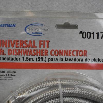 Eastman Universal Fit 5ft Dishwasher Connector