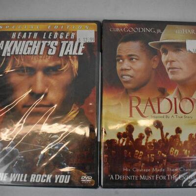 5 Movies on DVD: Beautiful Mind -to- Radio - all sealed & New