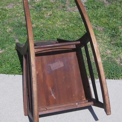 Lot 22 Vintage Rocking Chair Mahogany Finish No Arms