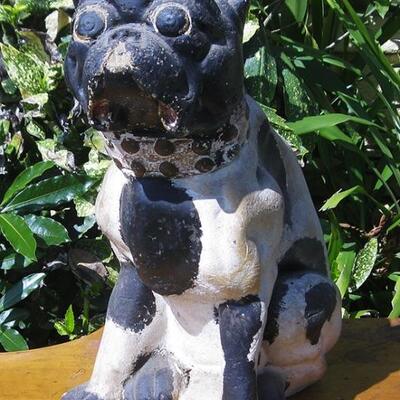 Lot 30 Vintage Chalkware Dog Life Size French Bulldog 