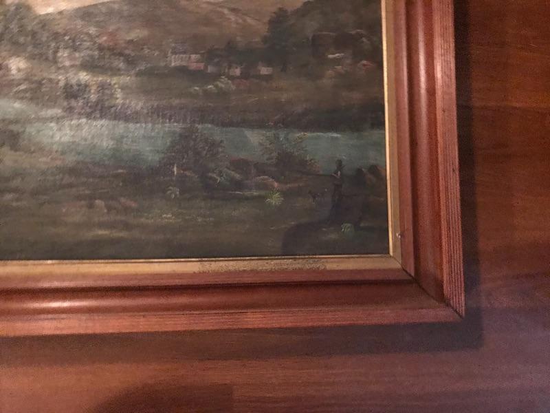 Lot 36 Antique Canvas Painting