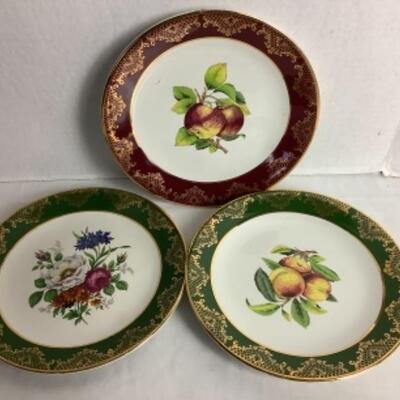 2091 Three Weatherby Hanley Decorative Plates