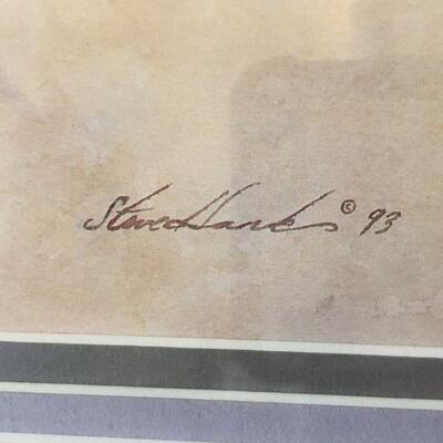 Steve Hanks Signed Limited Edition print Beautifully framed.