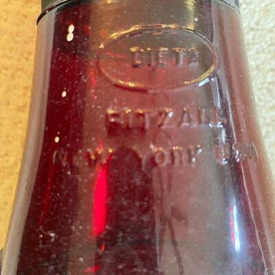 Antique Dietz Railroad Lantern with rare red glass shade