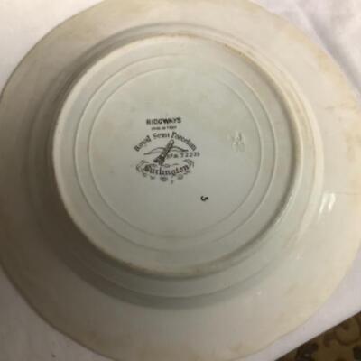 2106 Set of 7 Vintage Ridgways England Burlington Soup Bowls