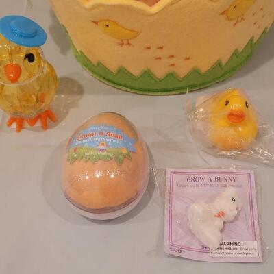 Lot 124: New Easter Felt Basket, Duck & Rabbit Plushie, Puzzles, Activities, Bounce the BunnyBook