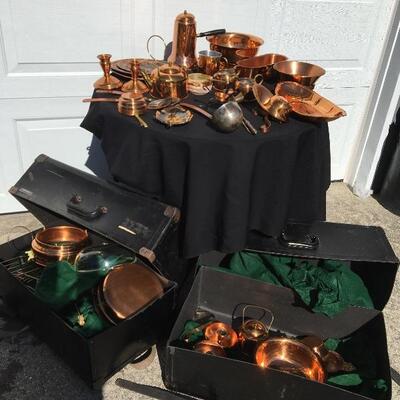 Two Complete Copperfield Guild Salesman Sample Sets with Cases