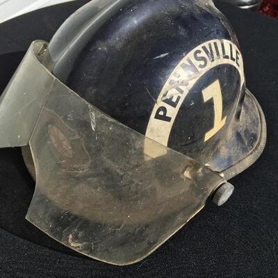 Pennsville 1 vintage fire helmet 7â€