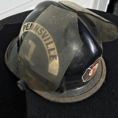 Pennsville 1 vintage fire helmet 7”
