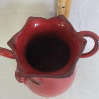 Lot 7 - Large Red Ceramic Vase