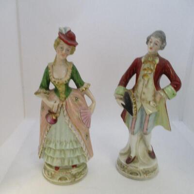 Lot 10 - Occupied Japan Male and Female Figurines