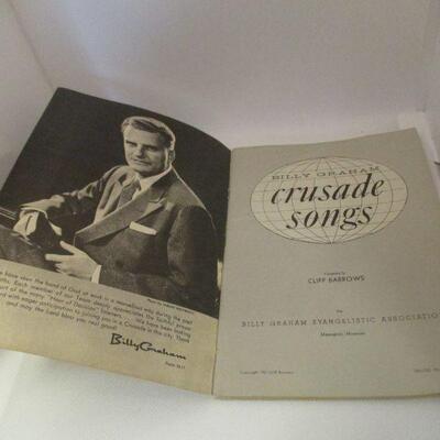 Lot 40 - 1957 Billy Graham Crusade Songs Book
