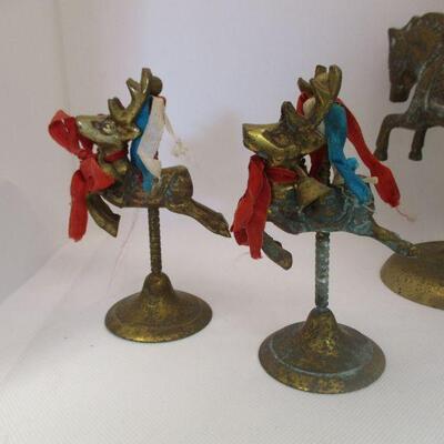 Lot 41 - (4) Brass Carousel Figurines